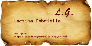 Laczina Gabriella névjegykártya